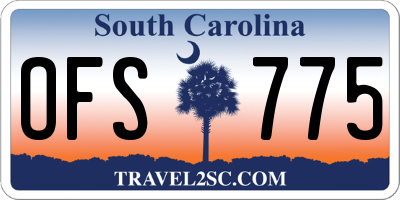 SC license plate OFS775