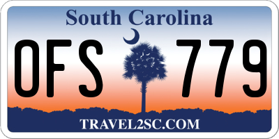 SC license plate OFS779