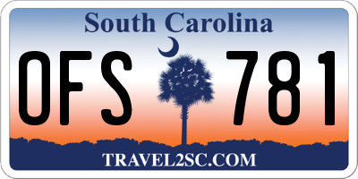 SC license plate OFS781