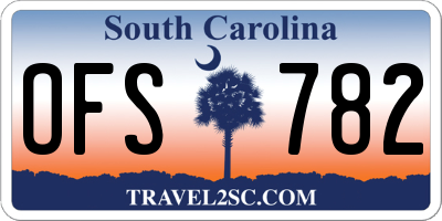 SC license plate OFS782