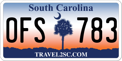 SC license plate OFS783