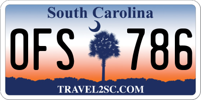 SC license plate OFS786