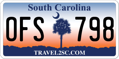 SC license plate OFS798