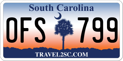 SC license plate OFS799