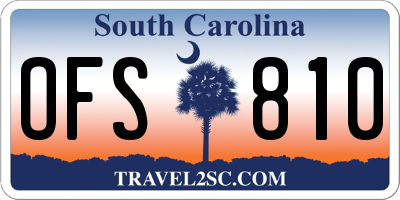SC license plate OFS810