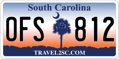 SC license plate OFS812