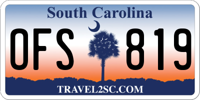 SC license plate OFS819