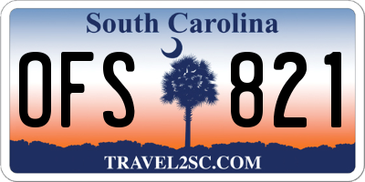 SC license plate OFS821