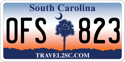 SC license plate OFS823