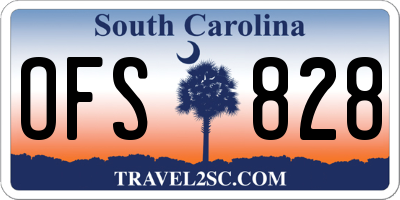 SC license plate OFS828