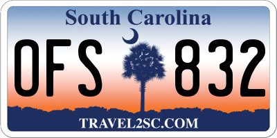 SC license plate OFS832
