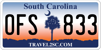 SC license plate OFS833