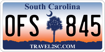 SC license plate OFS845