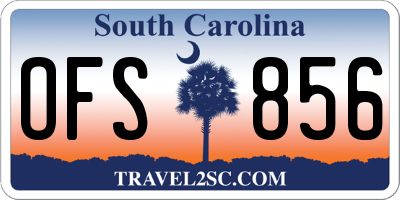 SC license plate OFS856