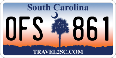 SC license plate OFS861