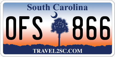 SC license plate OFS866