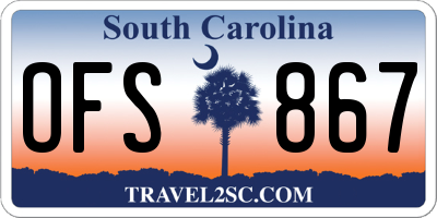 SC license plate OFS867