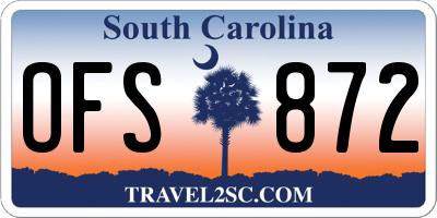 SC license plate OFS872