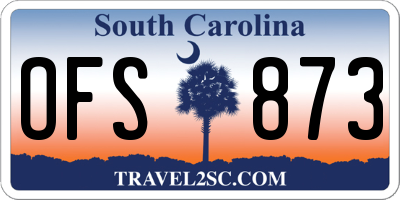 SC license plate OFS873