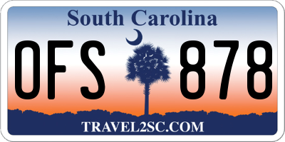 SC license plate OFS878