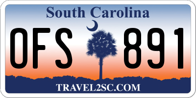 SC license plate OFS891