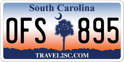 SC license plate OFS895