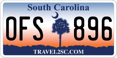 SC license plate OFS896