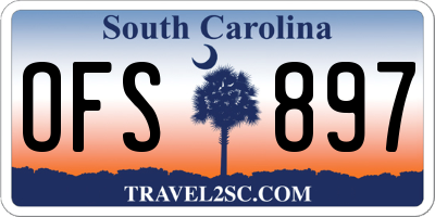 SC license plate OFS897