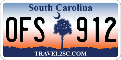 SC license plate OFS912
