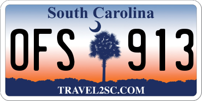 SC license plate OFS913