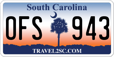 SC license plate OFS943