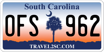 SC license plate OFS962