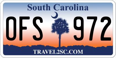 SC license plate OFS972