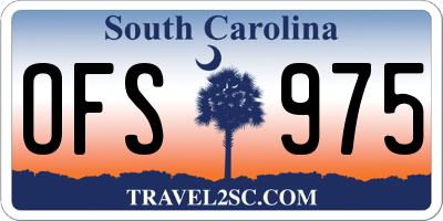 SC license plate OFS975