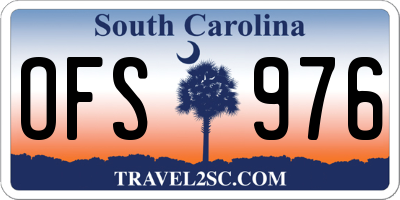 SC license plate OFS976