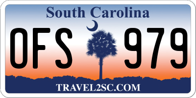 SC license plate OFS979