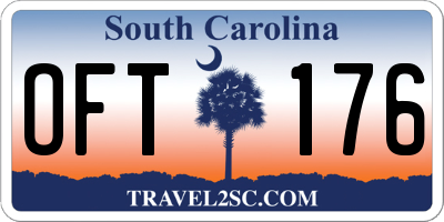 SC license plate OFT176
