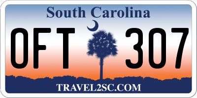 SC license plate OFT307