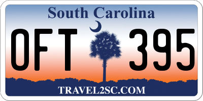 SC license plate OFT395
