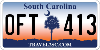 SC license plate OFT413