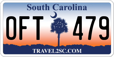 SC license plate OFT479