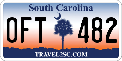 SC license plate OFT482
