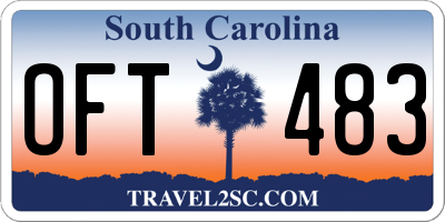 SC license plate OFT483