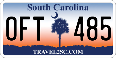 SC license plate OFT485