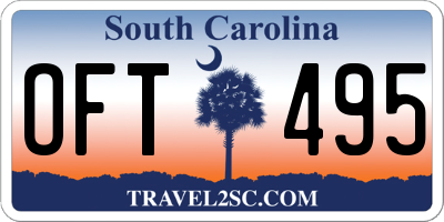 SC license plate OFT495