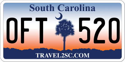 SC license plate OFT520