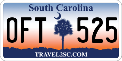 SC license plate OFT525