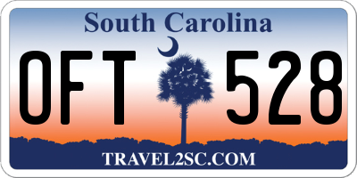 SC license plate OFT528