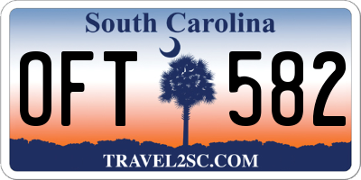 SC license plate OFT582