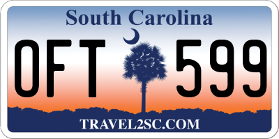 SC license plate OFT599